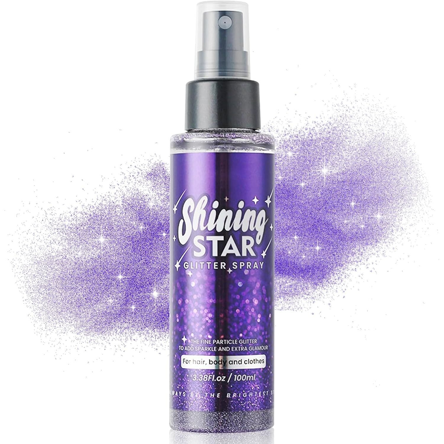 Buy now MEICOLY Silver Body Glitter Spray 2.1oz â€“ Waterproof Quick-Dry Shimmer Hairspray for Hair, Body & Clothes | Festival, Party, Prom Sparkle purple body glitter spray at indiglob india