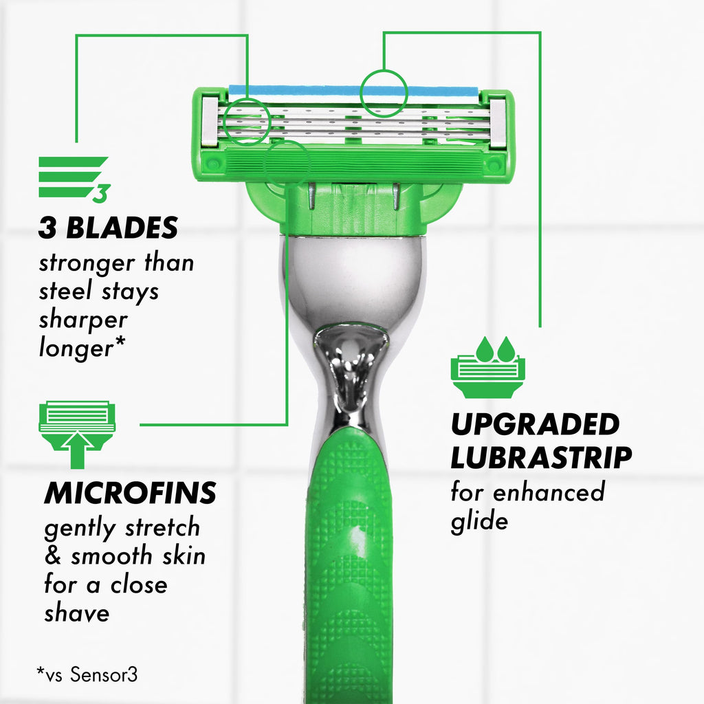 Gillette Mach3 Sensitive Mens Shaving Razor Blade Refills, 20 Count