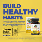 MARYRUTH'S Gut Flora Health+ Enzymes, Gastrointestinal Health, 60 Capsules