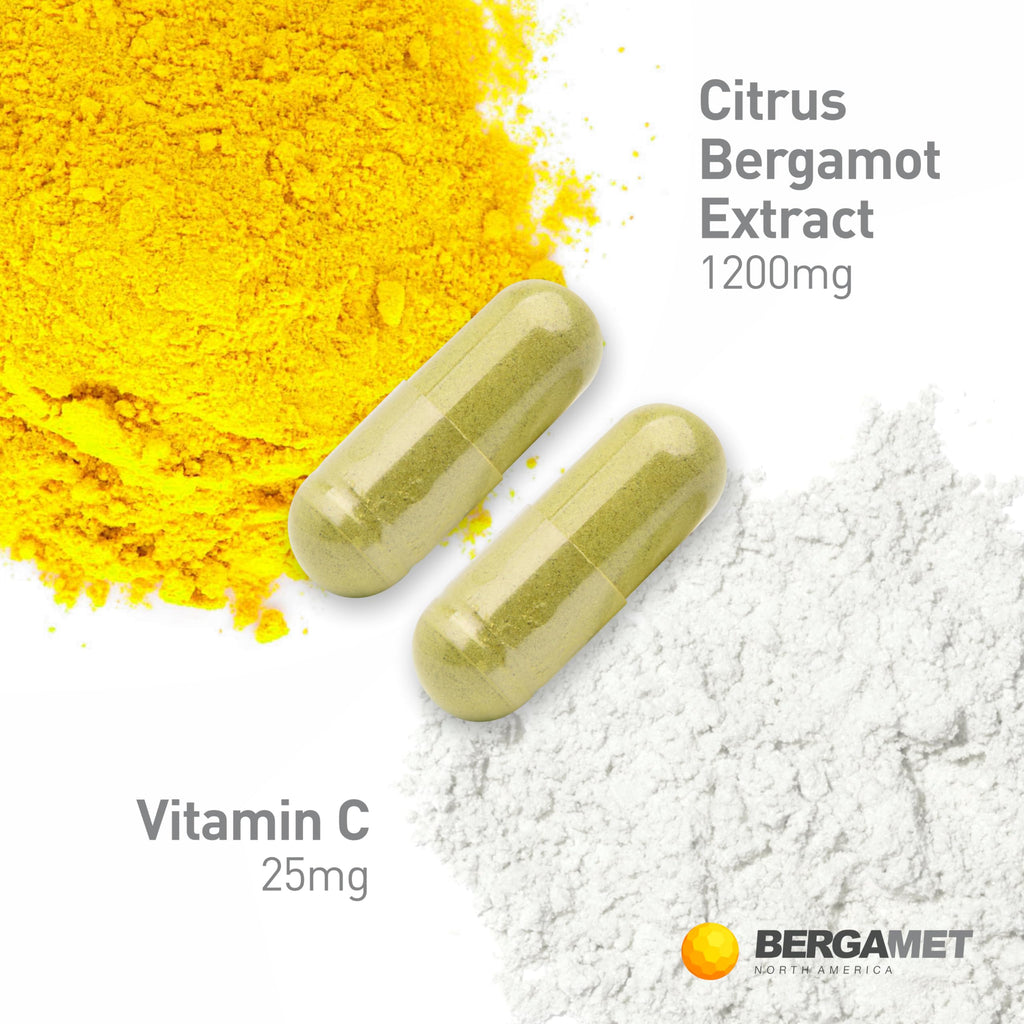 Citrus Bergamot Supplement, 170:1 Extract, 1200mg, 80% Polyphenols, Italian Citrus Bergamot Supplement, 60 Capsules, 1 Month, Made in the USA