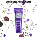 L’Oreal Paris Sulfate Free Brass Toning Purple Shampoo for Blonde, Bleached, Silver, or Brown Highlighted Hair, EverPure, 6.8 Fl Oz (Packaging May Vary)