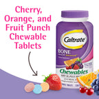 Caltrate Chewables 600 Plus D3 Vitamin D and Calcium Supplement, 155 count | Sugar Free, Highest Level of Vitamin D3, Maximizes Calcium Absorption to Support Strong Bones and Daily Function