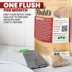 Septic Tank Treatment Pods, Enzyme & Live Bacteria, 12 Month Supply, 12 Ct