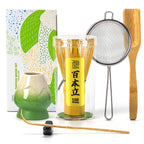 Buy now TEANAGOO MA-01 Japanese Matcha Ceremony Accessory, Matcha Whisk (Chasen), Traditional Scoop (Chashaku), Tea Spoon, Whisk Holder, The Perfect Set to Prepare a Traditional Cup of Matcha.… at indiglob india