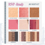 LAURA GELLER NEW YORK RSVP-Ready Big Night Out Full Face Travel Makeup Palette - All-in-One Set includes Eyeshadows, Eye Liners, Blush, Bronzer, Highlighter, Setting Powder, and Lip Creams