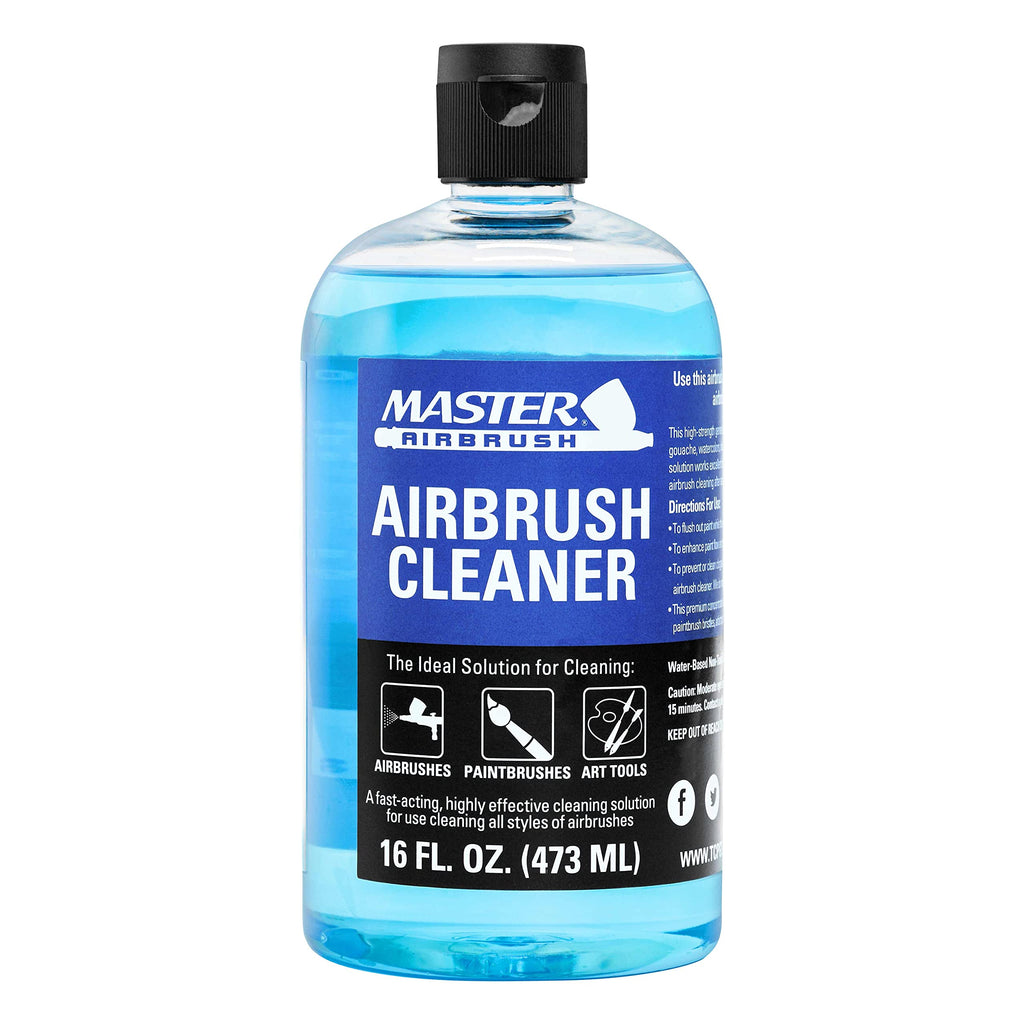 Master Airbrush Cleaner, 16-Ounce Pint Bottle Cleaning Solution