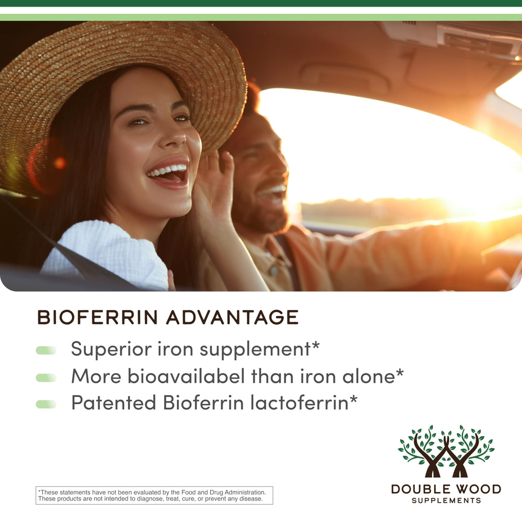 Lactoferrin 250mg Bioferrin, Immune, Gut + Iron Absorption, 60 Capsules | Immune, Gut + Iron Absorption Supplement, Patented Bioferrin, 250mg per Serving, Partially Iron-Saturated, No Taste