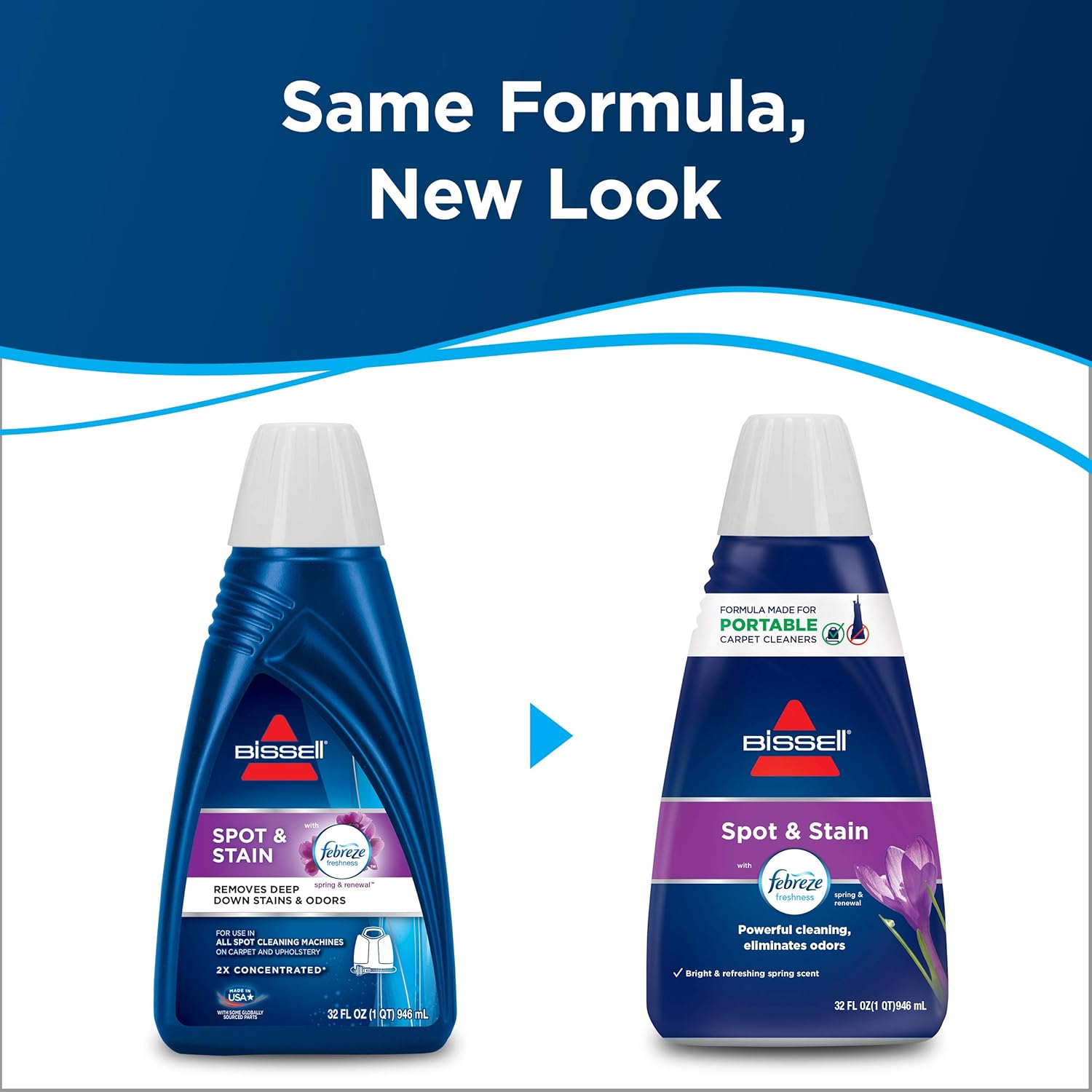 Buy now Bissell Spot & Stain with Febreze Freshness Spring & Renewal Formula, 7149, 32 ounces at indiglob india