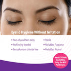 iVIZIA Micellar Eyelid Cleanser, 3.3 fl oz (100ml) | Micellar, Lifts oils and makeup, No Rinse, Gentle Eye Makeup Remover, Economical bottle for eyelids, BAK-free