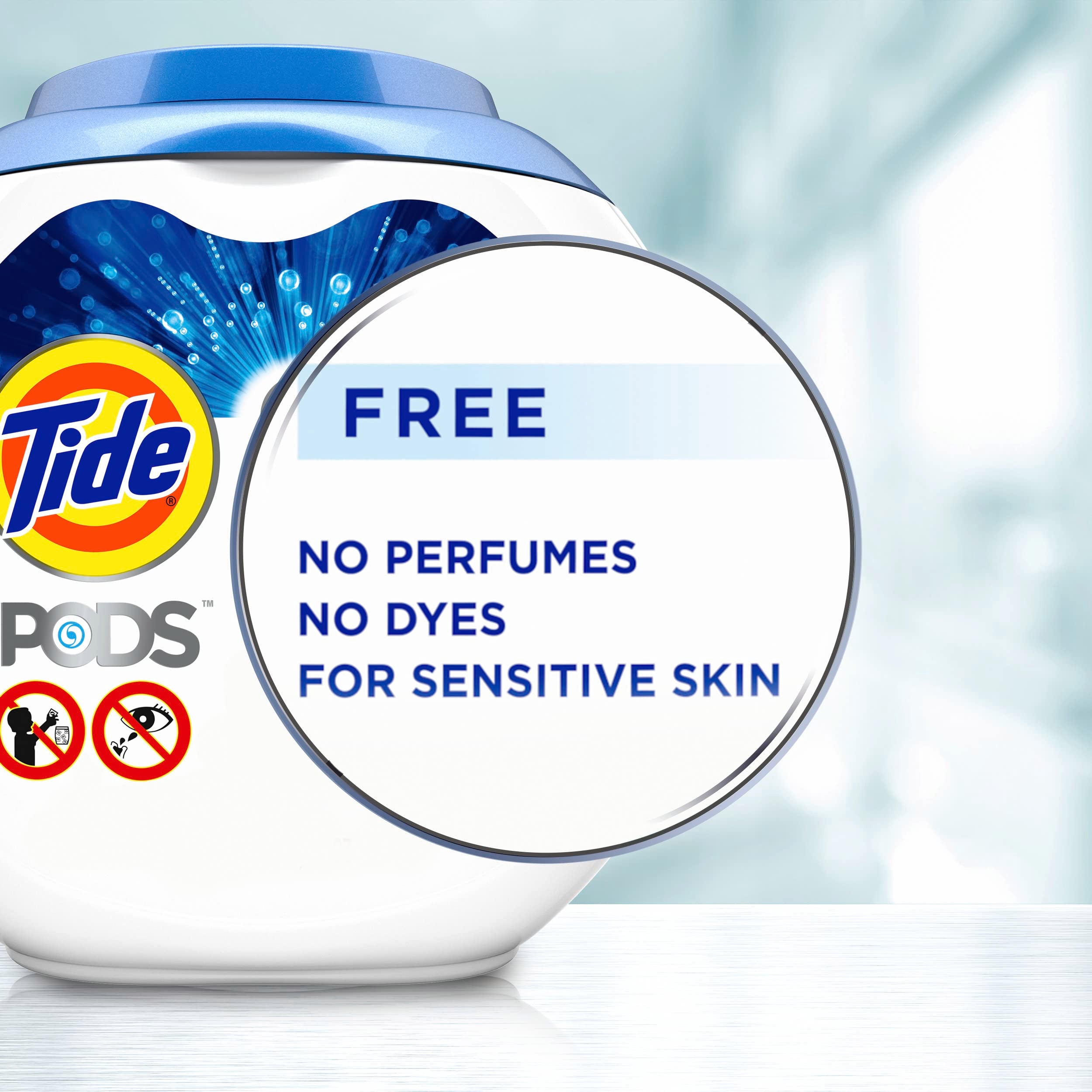 Buy now Tide PODS Ultra Oxi Free and Gentle Laundry Detergent Packs, 57 Count, Hypoallergenic Laundry Detergent Pods at indiglob india
