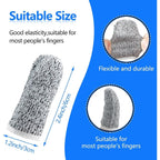 Buy now Honoson 60 Pieces Finger Cots Cut Resistant Finger Protector Reusable Thumb Sleeve Anti Slip Thumb Protectors Guards for Kitchen Sculpture Work at indiglob india