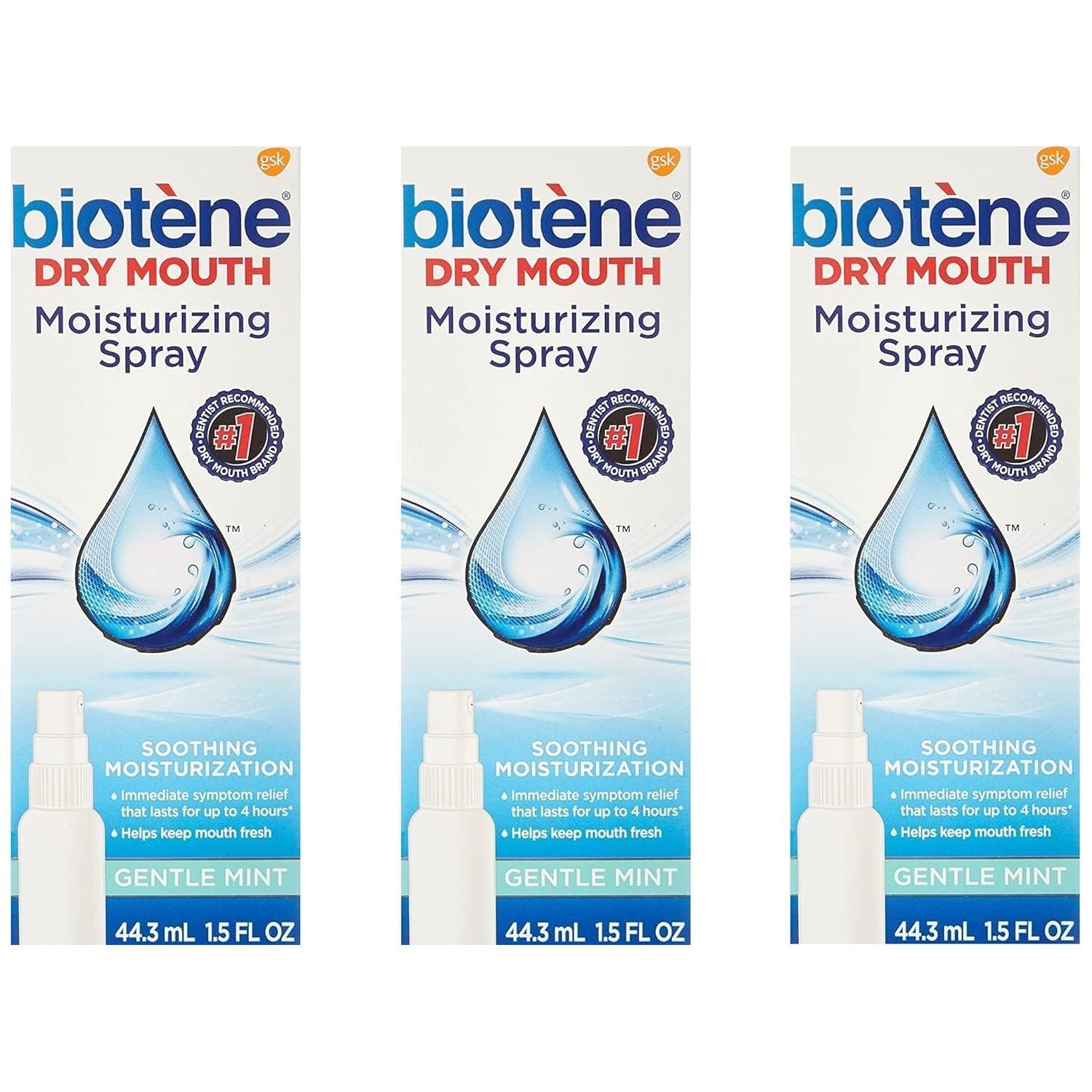 Buy now biotene Moisturizing Mouth Spray Gentle Mint, 1.5 FL OZ (Pack of 4 1.5 Ounce (Pack of 3) at indiglob india