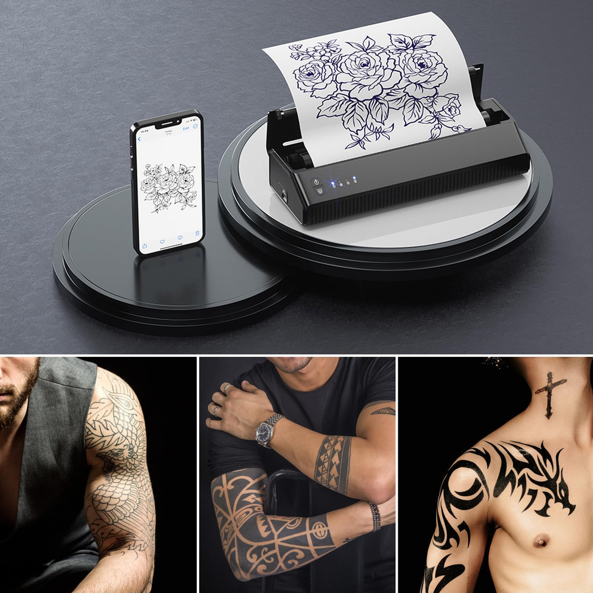Tattoo Transfer Paper, 50 Sheets Tattoo Stencil Paper for Tattooing,A4 Size