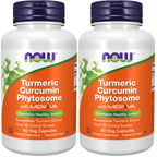 NOW Foods Supplements, Curcumin Phytosome, Bio-Enhanced Turmeric Extract, 60 Veg Capsules