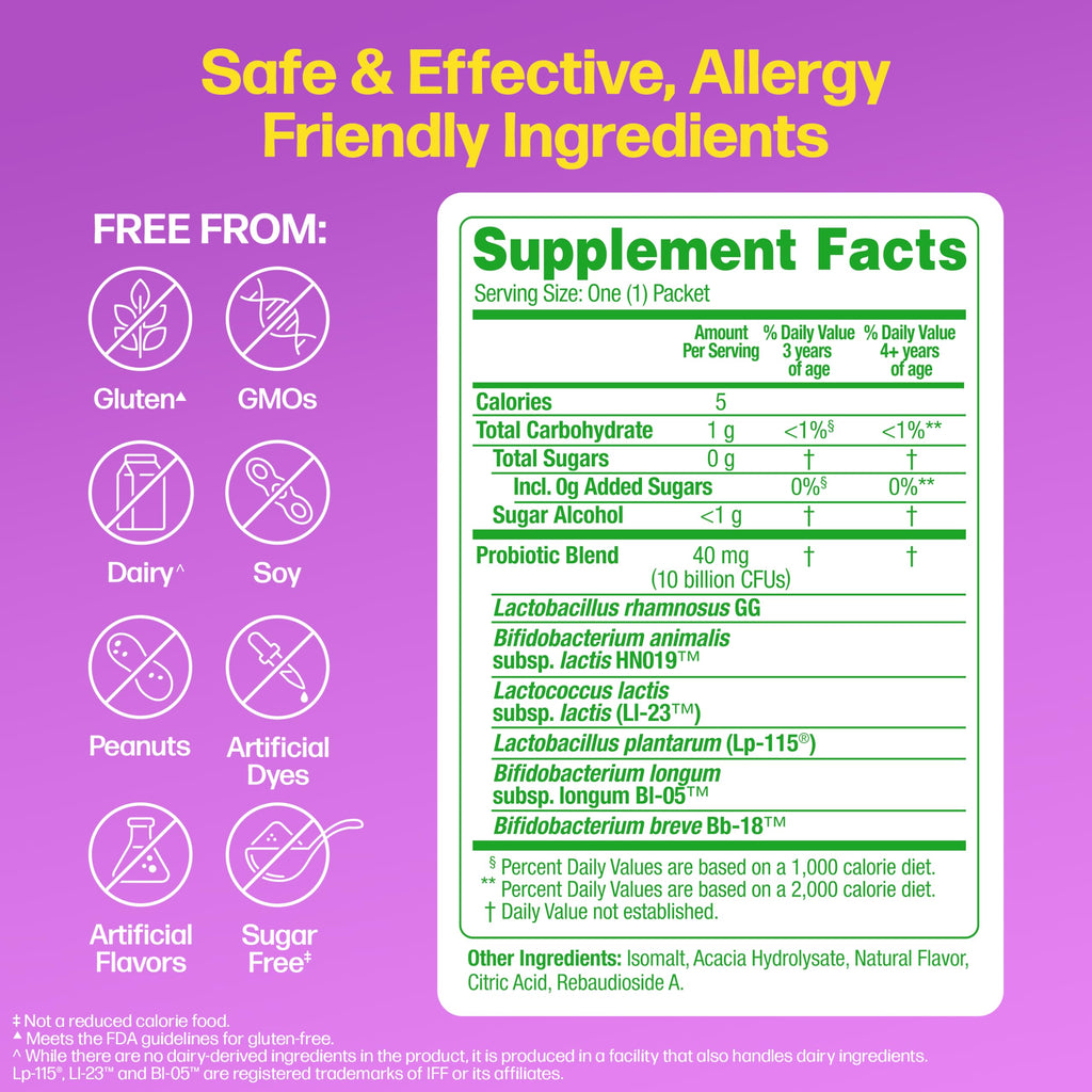 Culturelle Kids Complete Probiotic + Prebiotic Fast Melts, Ages 3+, 30 Ct