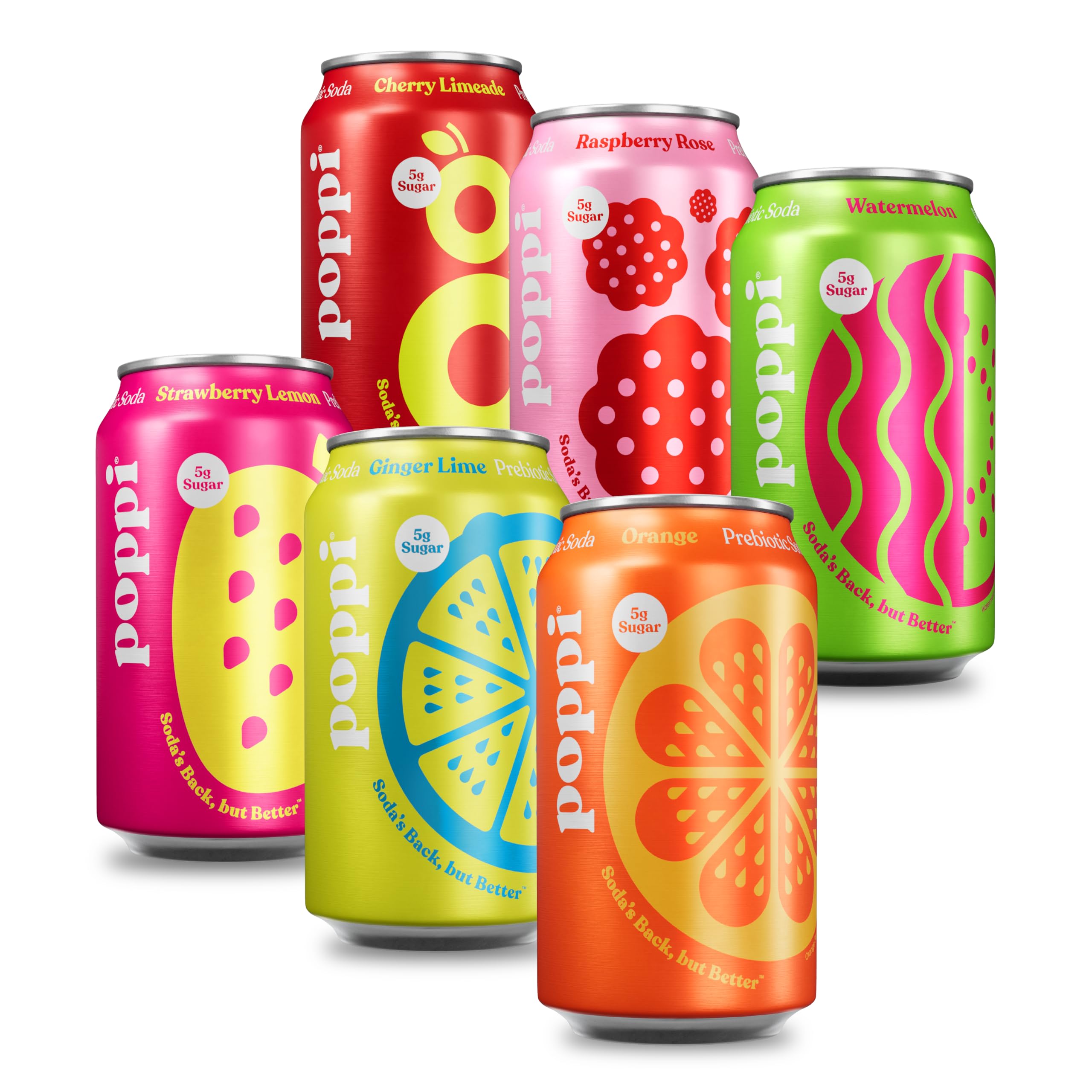 Buy now Poppi Sparkling Prebiotic Soda Beverage with Apple Cider Vinegar, Seltzer Water and Fruit Juice, The Classics Variety Pack, 12 Fl Oz, Pack of 12, Packaging May Vary (Variety) Fun Favorites at indiglob india