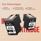 67XL Black Ink Cartridge for HP 67 Ink for HP 67XL Black Ink Cartridge