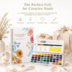 Beautiful Watercolor Workbook Paint Set for Beginners - Palette Kit