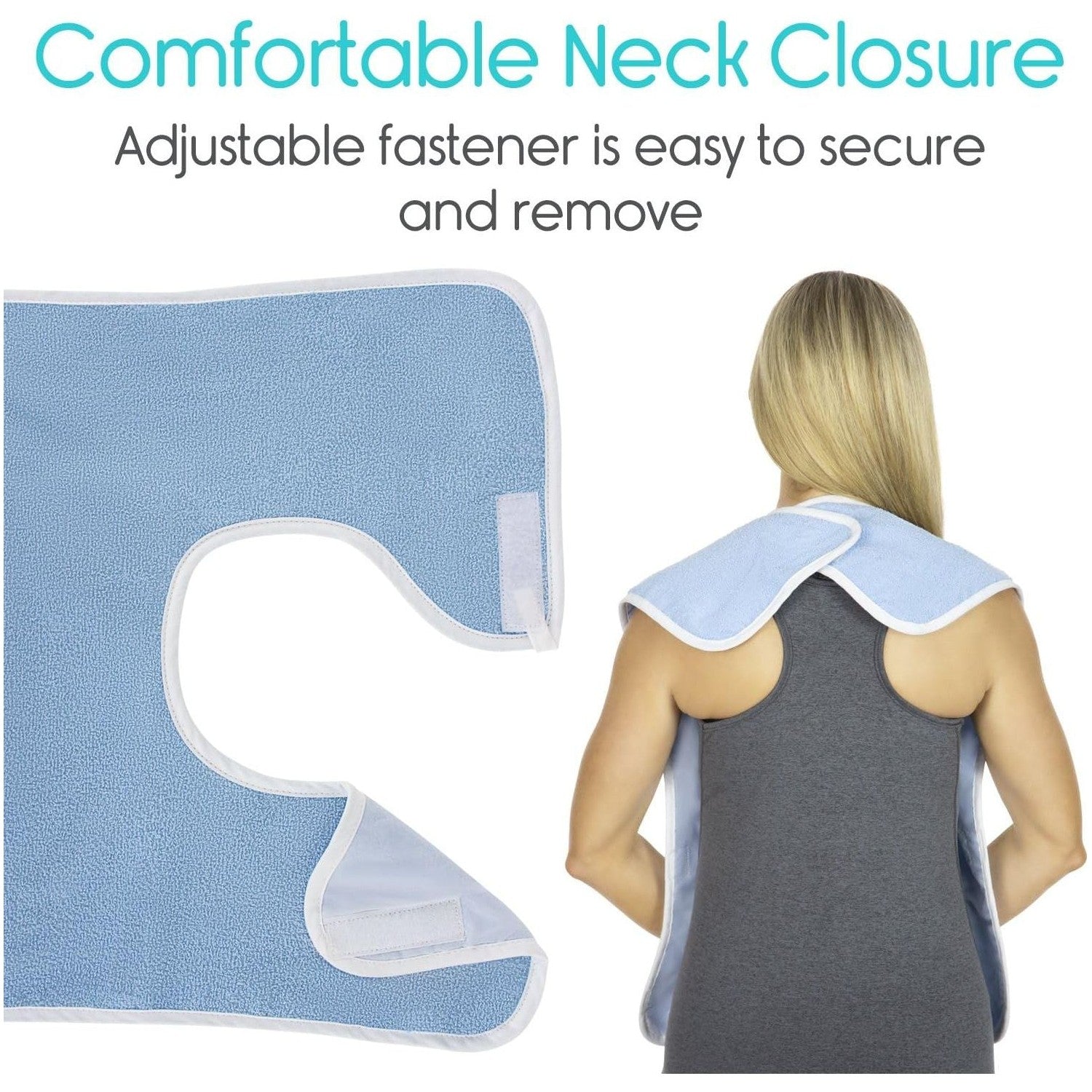 Buy now Vive Adult Bibs - Waterproof Apron Set for Men, Women for Eating with Adjustable Strap - Washable Reusable Large Terry Cloth at indiglob india