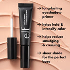 e.l.f. Lock It Down Eyeshadow Primer | Smooth Creamy Eye Makeup Primer For Long-Lasting Eyeshadow, Intensifies Color, Helps Prevent Creasing, Vegan & Cruelty-Free