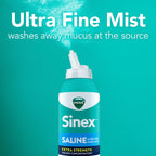 Buy now VICKS Sinex Saline Extra Strength Nasal Spray, 3X Concentrated* Drug Free Ultra Fine Mist, Instantly Clears Mucus, Ultra Concentrated to Clear Congestion Fast, Safe For Daily Use, 5 OZ x 2 at indiglob india