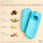 Love Lori Moisturizing Gel Socks for Women - Dry Cracked Feet, S/M | Gel-lined socks for dry, cracked feet - infused with Vitamin E & Jojoba Oil; wear 20 minutes for softer, smoother skin
