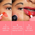 Buy now e.l.f. Sheer For It Blush Tint, Multi-Use, Long-Lasting Lip & Cheek Makeup, Creates A Natural Flush Finish, Vegan & Cruelty-Free, Cherry Cola at indiglob india