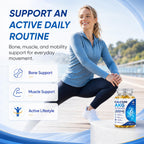 Calcium AKG Supplement 2000mg - 150 Softgels with Vitamin D3 & K2 Softgels for Women & Men │ High Absorption│Calcium Supplements with Magnesium Glycinate, Boron, Probiotics & Vitamin C for Bone1