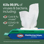 Buy now Clorox Disinfecting Wipes, Bleach Free Cleaning, Crisp Lemon, 75 Count (Pack May Vary) at indiglob india