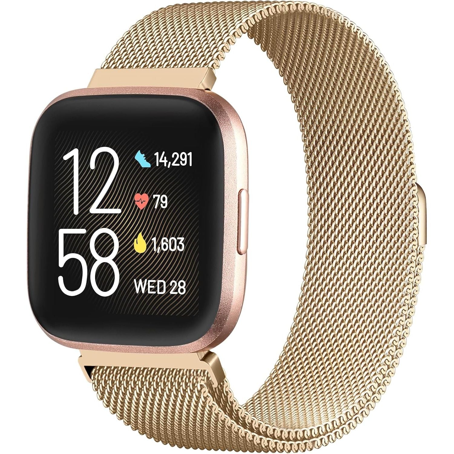 Buy now ZWGKKYGYH Metal Bands Compatible with Fitbit Versa 2/Versa Lite SE/Versa Band for Women Men, Royal Gold, Small S: 5.5" - 7.5" Royal Gold at indiglob india