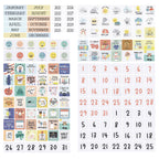 The Peanutshell Learning Calendar Wall Chart - Homeschool Supplies, Interactive Pocket Chart for Toddlers & Kids - Preschool Learning Activity Board, Circle Time Board for Classroom - Good Day