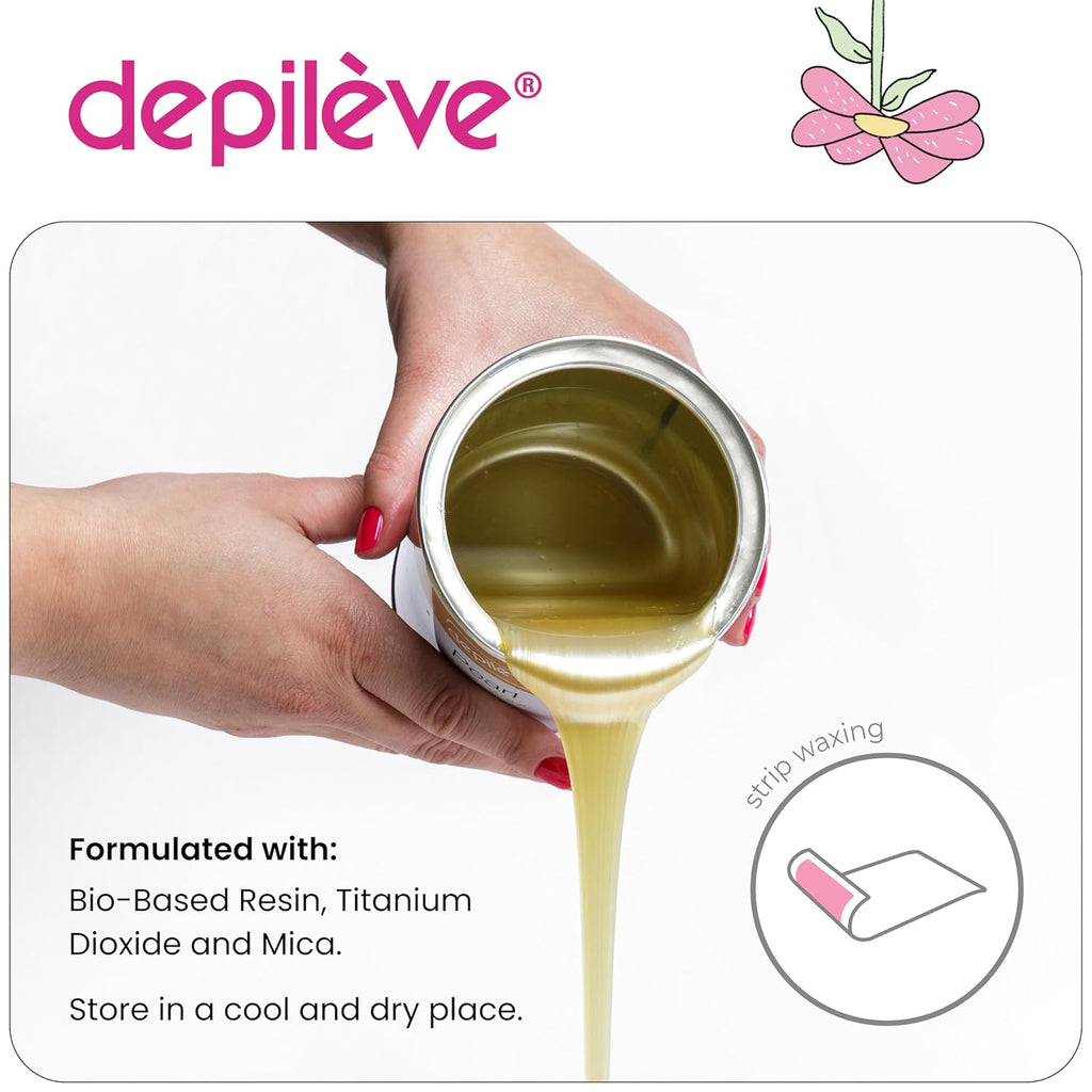 Buy now Depileve Hair Removal Wax - Pearl Rosin Full-Body Wax - Ideal for Dry, Flaking Skin - Soft and Gentle Waxing Pearls - Moisturizing Strip Wax - 14 oz at indiglob india