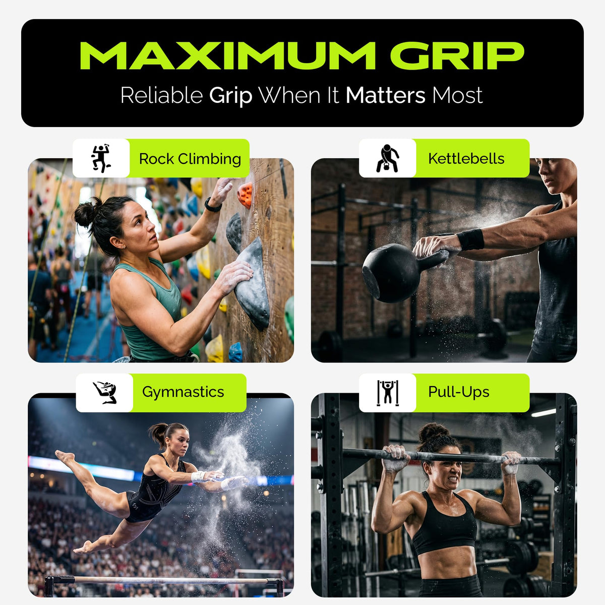Rage Fitness Gym Chalk, Pure Magnesium Carbonate - Pack of 8, 1lb Block
