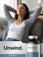 Horbäach L Theanine | 200mg | 400 Capsules | Value Size