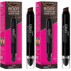 Gray Away Root Touch-Up Quick Stick, Black/Dark Brown, 0.1 oz | Root touch-up stick for gray coverage, targets roots, temples and hairline, lasts 24 hours, ammonia and peroxide-free