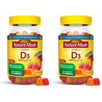 Nature Made Vitamin D3 2000 IU Per Serving Gummies,Bone,Teeth,Muscle and Immune Health Support,75 Day Supply,150 Vitamin D Gummies for Adults,(Pack of 2)