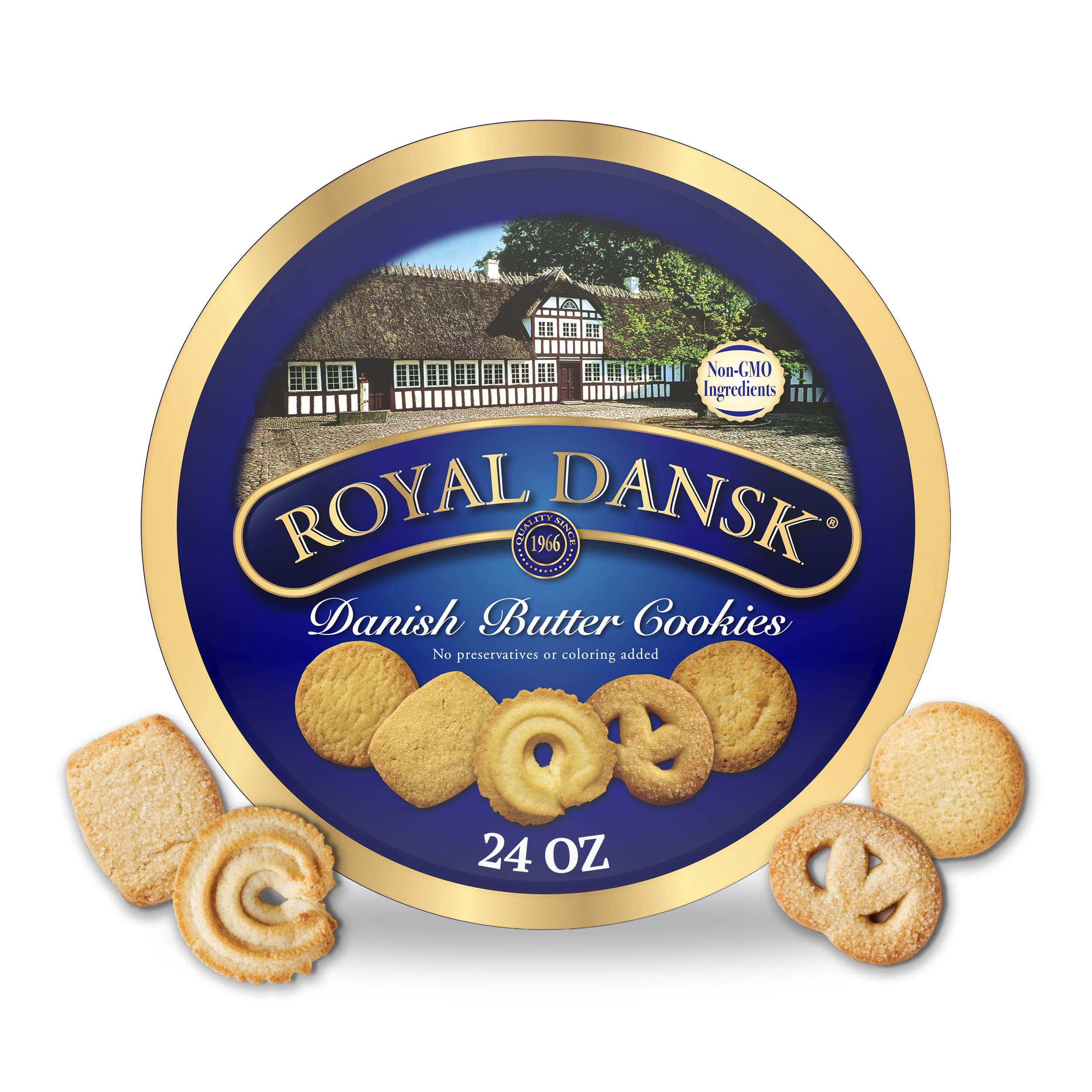 Buy now Royal Dansk Danish Butter Cookies, Premium Assorted Cookies in Gift Tin, Great for Sharing and Gifting, 12 oz at indiglob india