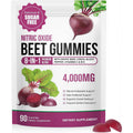 Super Beetroot Gummies, 8 in 1 Beet Root 4,000mg with Grape Seed Extract & CoQ10, Sugar Free - 90 Count (1)