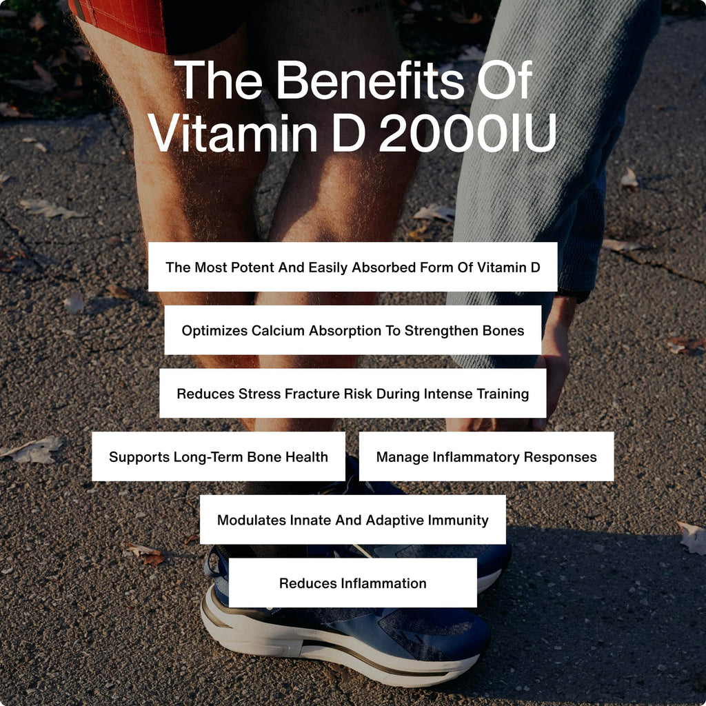 Momentous Vitamin D3 Supplement, 2,000 IU Capsules, 50mcg per Serving