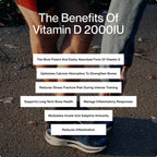 Momentous Vitamin D3 Supplement, 2,000 IU Capsules, 50mcg per Serving