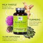 NEW Nordic Active Liver Support Gummies Supplement 180-Day Supply (3 Pack) | Sugar-free botanical gummies made with milk thistle extract and globe artichoke for daily routine integration