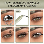 VEYESBEAUTY Lash Bond and Seal Waterproof 2 in 1 Cluster Lash Glue White | Eyelash Extensions Long Lasting Strong Hold Individual Eyelash Glue for Self-Application at Home