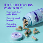 Love Wellness Bye Bye Bloat | Digestive Enzymes | 30-Day Supply | Capsules | Digestive enzyme supplement, Contains fenugreek and dandelion , Dietary supplement, Easy to take, 60 capsules