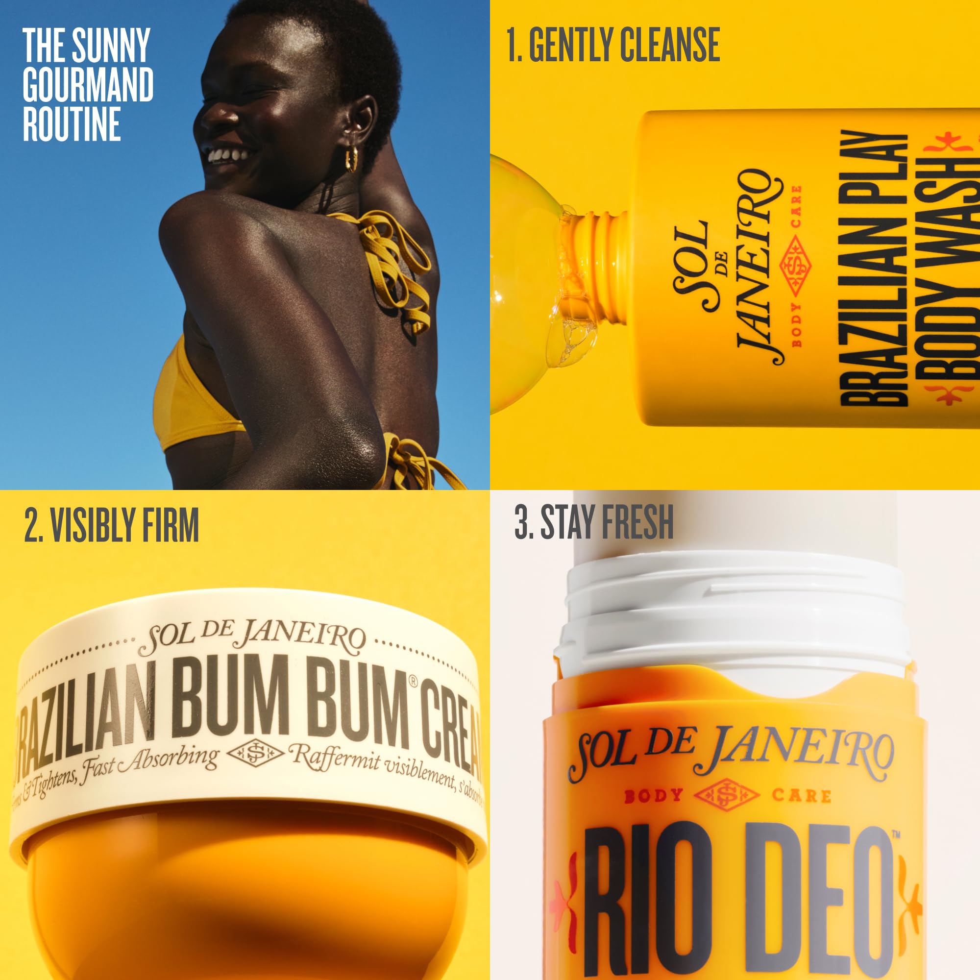 Sol de Janeiro Rio Deo - Refillable Aluminum Free Deodorant | Aluminum Free, Baking Soda Free, Prevents Odor, Soothing & Moisturizing, Gently Exfoliates, Evens Skin Tone