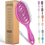 Buy now Ninabella Detangle Hair Brush for Women & Men - Does not Pull - Straightening Brushes for Straight & Curly Hair - Unique Spiral Detangling Hairbrush - Green at indiglob india