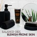 Buy now SheaMoisture Facial Wash and Scrub African Black Soap for Blemish Prone Skin to Clarify Skin 4 oz at indiglob india