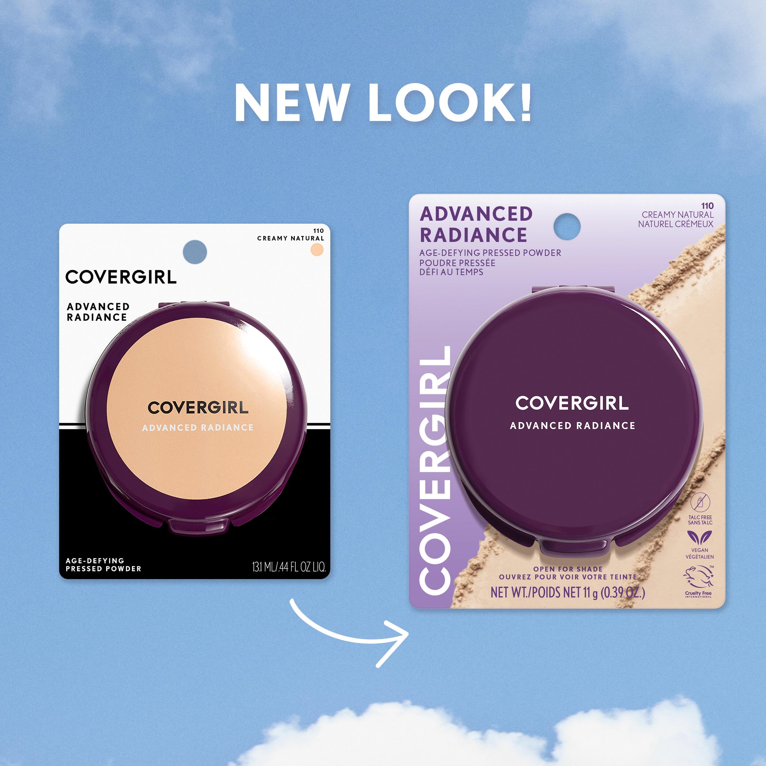 COVERGIRL Advanced Radiance Age-Defying Pressed Powder Creamy Natural, .39 oz