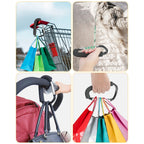Stroller Hooks, 6.3" Large Stroller Clip, 2 Pack Stroller Hooks for Hanging Bags and Shopping, Stroller Accessories for Mommy, Large Carabiner