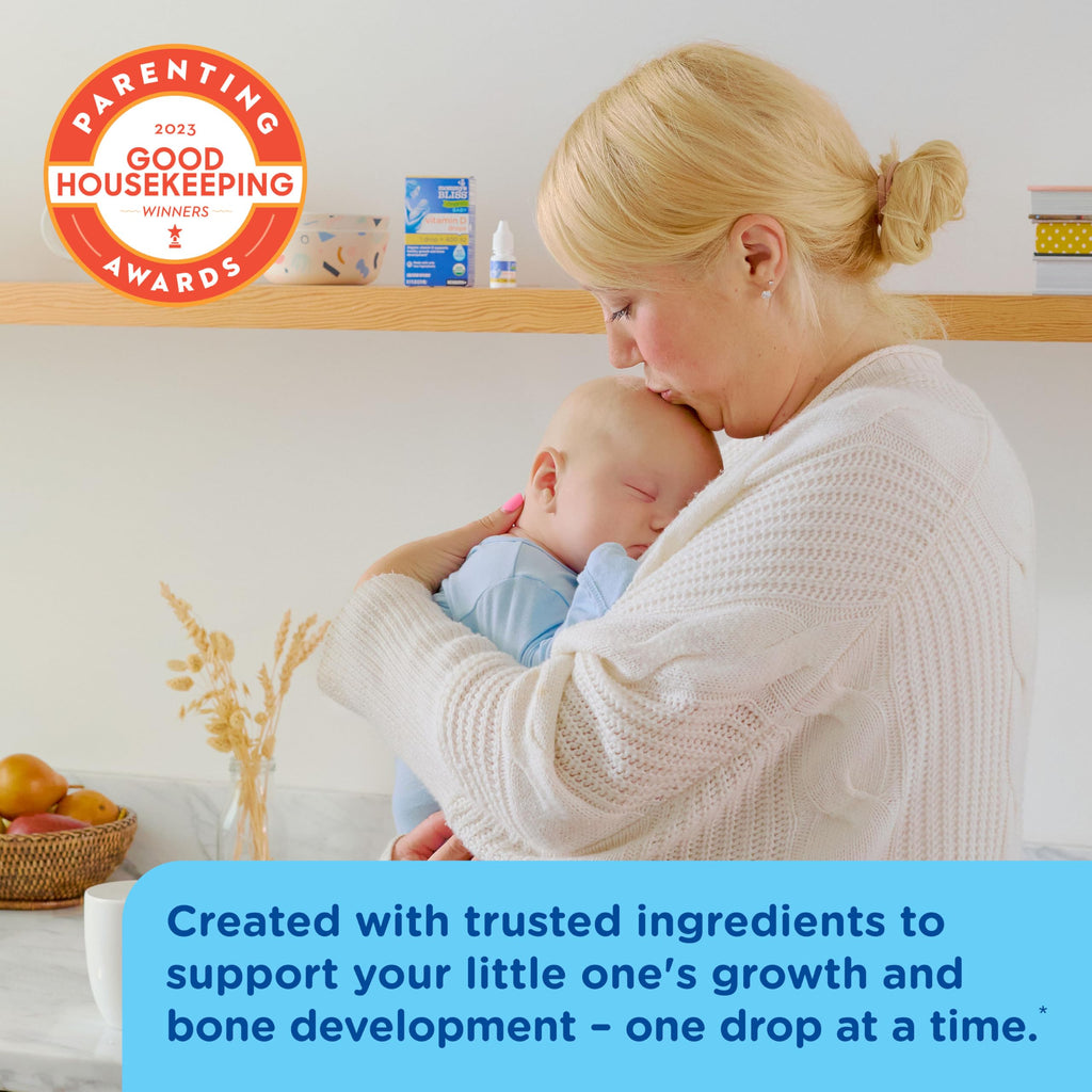 Mommy's Bliss Organic Baby Vitamin D Drops, No Artificial Color, 0.11 Fl Oz | Vitamin D3 that promotes healthy growth and bone development in newborns and up; 100 servings per pack
