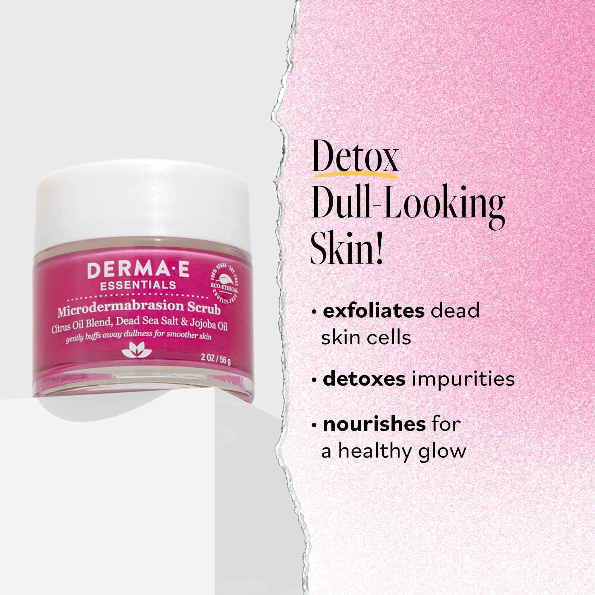 Buy now DERMA E Microdermabrasion Scrub with Dead Sea Salt & Citrus Essential Oils – Facial Exfoliating Scrub Smooths, Revitalizes and Renews – Ideal for Scars and Wrinkles, 2oz at indiglob india